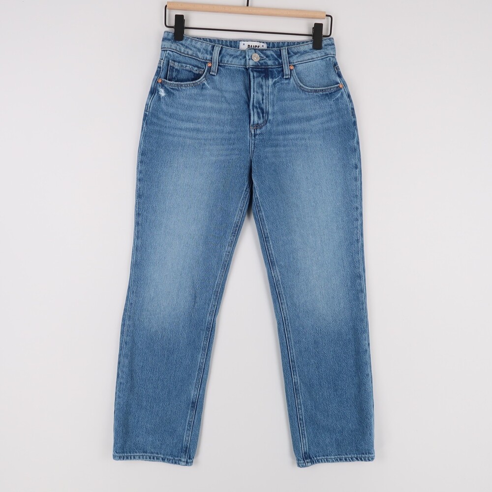 Paige Noella Jeans Womens 24 Blue‎ Straight Leg Button Fly Coastline